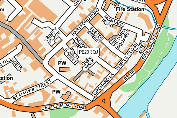 PE29 3QJ map - OS OpenMap – Local (Ordnance Survey) PE29 3QJ map - OS OpenMap – Local (Ordnance Survey)