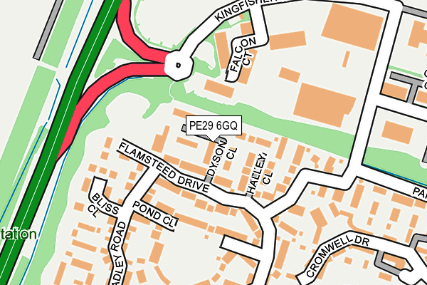 PE29 6GQ map - OS OpenMap – Local (Ordnance Survey) PE29 6GQ map - OS OpenMap – Local (Ordnance Survey)