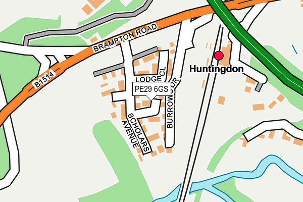 PE29 6GS map - OS OpenMap – Local (Ordnance Survey) PE29 6GS map - OS OpenMap – Local (Ordnance Survey)