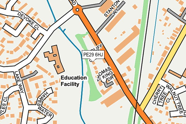 PE29 6HJ map - OS OpenMap – Local (Ordnance Survey) PE29 6HJ map - OS OpenMap – Local (Ordnance Survey)