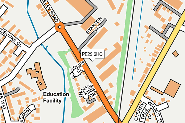 PE29 6HQ map - OS OpenMap – Local (Ordnance Survey) PE29 6HQ map - OS OpenMap – Local (Ordnance Survey)