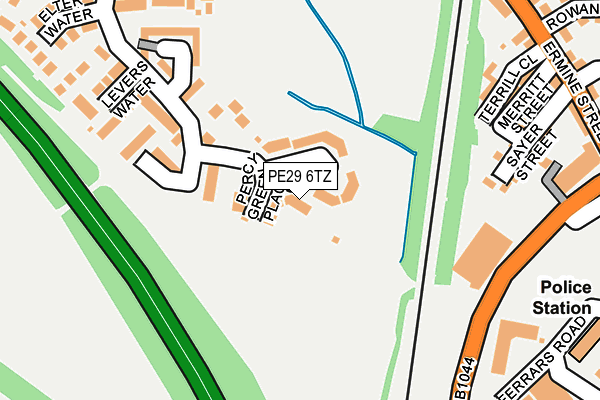 PE29 6TZ map - OS OpenMap – Local (Ordnance Survey) PE29 6TZ map - OS OpenMap – Local (Ordnance Survey)