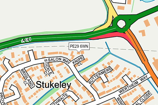 PE29 6WN map - OS OpenMap – Local (Ordnance Survey) PE29 6WN map - OS OpenMap – Local (Ordnance Survey)