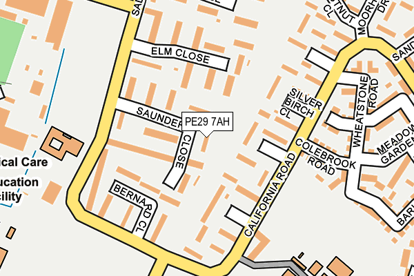 PE29 7AH map - OS OpenMap – Local (Ordnance Survey) PE29 7AH map - OS OpenMap – Local (Ordnance Survey)