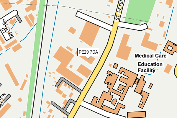 PE29 7DA map - OS OpenMap – Local (Ordnance Survey) PE29 7DA map - OS OpenMap – Local (Ordnance Survey)