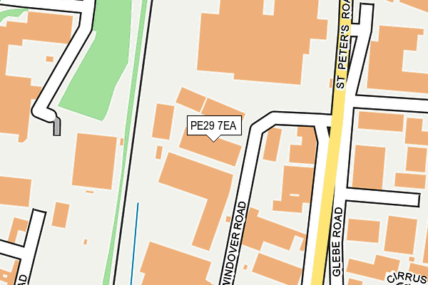 PE29 7EA map - OS OpenMap – Local (Ordnance Survey) PE29 7EA map - OS OpenMap – Local (Ordnance Survey)