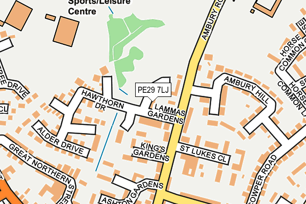 PE29 7LJ map - OS OpenMap – Local (Ordnance Survey) PE29 7LJ map - OS OpenMap – Local (Ordnance Survey)