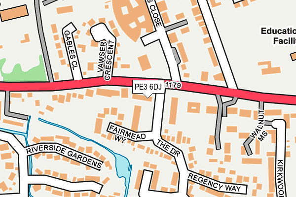 PE3 6DJ map - OS OpenMap – Local (Ordnance Survey) PE3 6DJ map - OS OpenMap – Local (Ordnance Survey)
