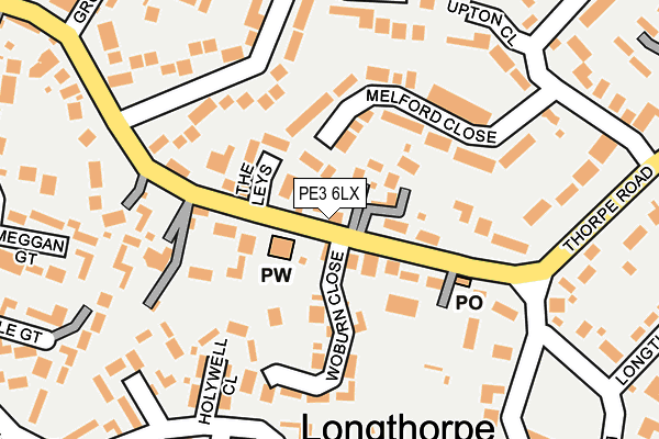 PE3 6LX map - OS OpenMap – Local (Ordnance Survey) PE3 6LX map - OS OpenMap – Local (Ordnance Survey)