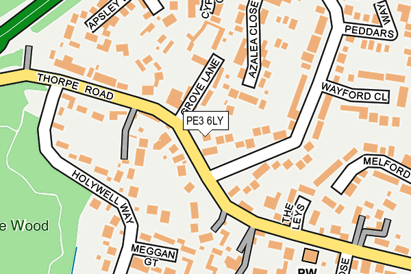 PE3 6LY map - OS OpenMap – Local (Ordnance Survey) PE3 6LY map - OS OpenMap – Local (Ordnance Survey)
