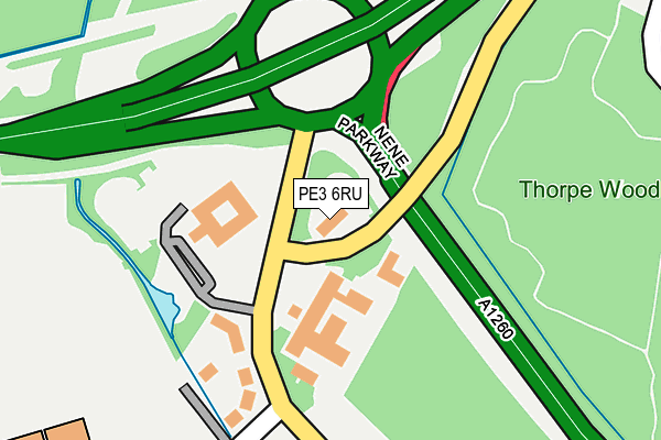 PE3 6RU map - OS OpenMap – Local (Ordnance Survey) PE3 6RU map - OS OpenMap – Local (Ordnance Survey)