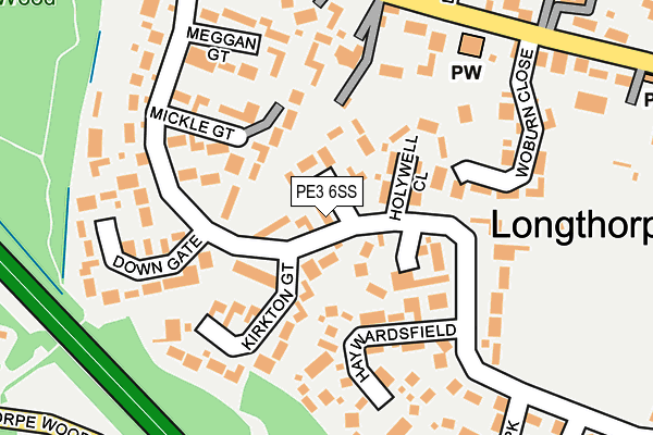 PE3 6SS map - OS OpenMap – Local (Ordnance Survey) PE3 6SS map - OS OpenMap – Local (Ordnance Survey)