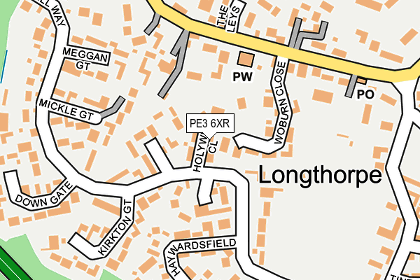 PE3 6XR map - OS OpenMap – Local (Ordnance Survey) PE3 6XR map - OS OpenMap – Local (Ordnance Survey)