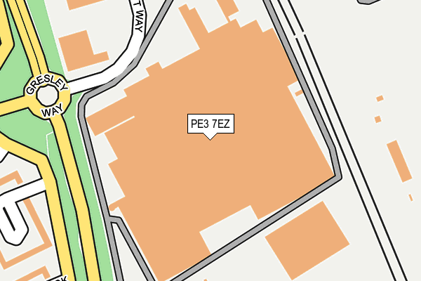 PE3 7EZ map - OS OpenMap – Local (Ordnance Survey) PE3 7EZ map - OS OpenMap – Local (Ordnance Survey)