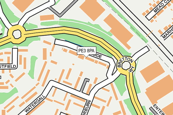 PE3 8PA map - OS OpenMap – Local (Ordnance Survey) PE3 8PA map - OS OpenMap – Local (Ordnance Survey)