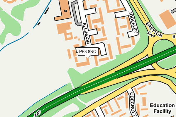 PE3 8RQ map - OS OpenMap – Local (Ordnance Survey) PE3 8RQ map - OS OpenMap – Local (Ordnance Survey)