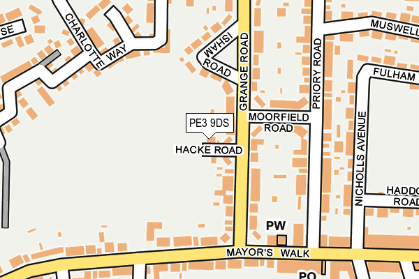 PE3 9DS map - OS OpenMap – Local (Ordnance Survey) PE3 9DS map - OS OpenMap – Local (Ordnance Survey)
