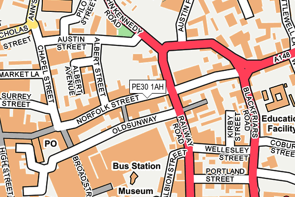 PE30 1AH map - OS OpenMap – Local (Ordnance Survey) PE30 1AH map - OS OpenMap – Local (Ordnance Survey)