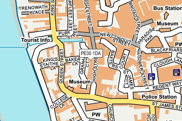 PE30 1DA map - OS OpenMap – Local (Ordnance Survey) PE30 1DA map - OS OpenMap – Local (Ordnance Survey)
