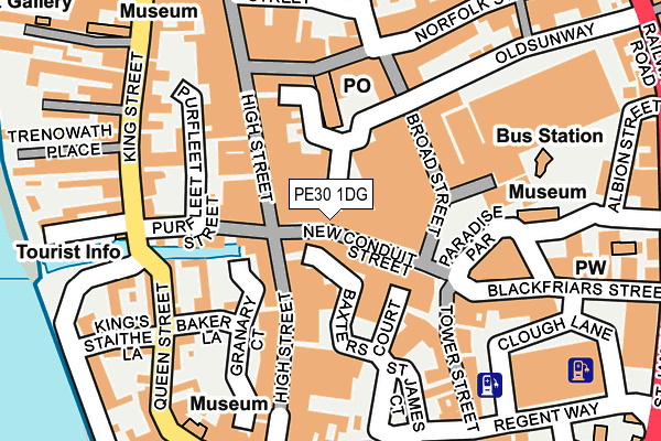 PE30 1DG map - OS OpenMap – Local (Ordnance Survey) PE30 1DG map - OS OpenMap – Local (Ordnance Survey)