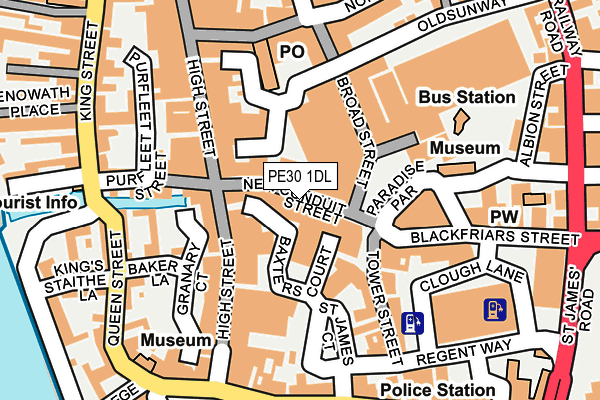PE30 1DL map - OS OpenMap – Local (Ordnance Survey) PE30 1DL map - OS OpenMap – Local (Ordnance Survey)
