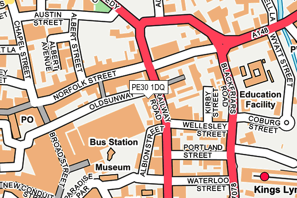 PE30 1DQ map - OS OpenMap – Local (Ordnance Survey) PE30 1DQ map - OS OpenMap – Local (Ordnance Survey)