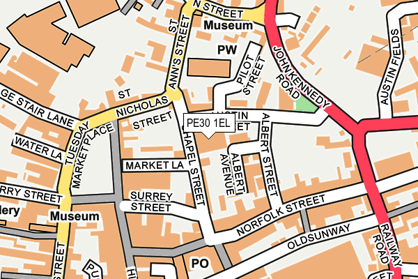 PE30 1EL map - OS OpenMap – Local (Ordnance Survey) PE30 1EL map - OS OpenMap – Local (Ordnance Survey)
