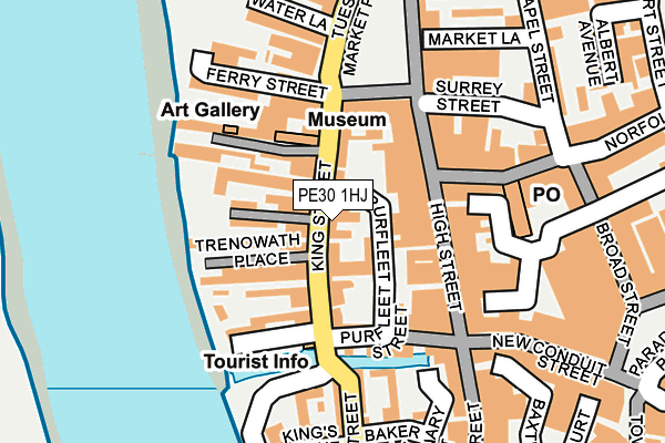 PE30 1HJ map - OS OpenMap – Local (Ordnance Survey)
