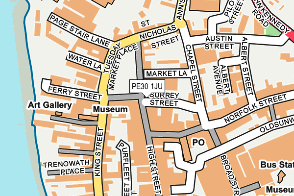 PE30 1JU map - OS OpenMap – Local (Ordnance Survey) PE30 1JU map - OS OpenMap – Local (Ordnance Survey)