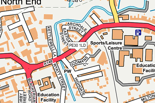 PE30 1LD map - OS OpenMap – Local (Ordnance Survey) PE30 1LD map - OS OpenMap – Local (Ordnance Survey)