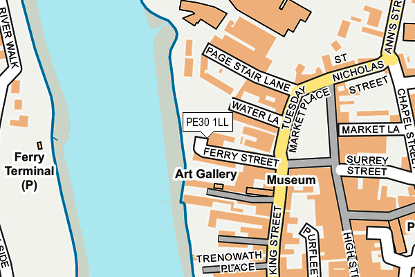 PE30 1LL map - OS OpenMap – Local (Ordnance Survey) PE30 1LL map - OS OpenMap – Local (Ordnance Survey)
