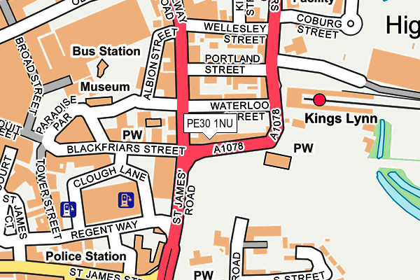 PE30 1NU map - OS OpenMap – Local (Ordnance Survey) PE30 1NU map - OS OpenMap – Local (Ordnance Survey)