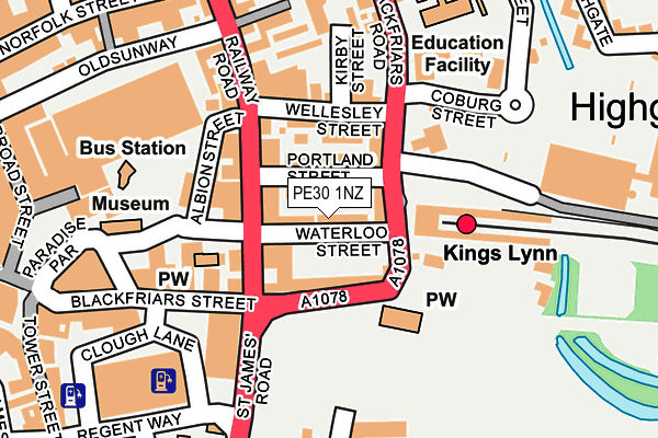 PE30 1NZ map - OS OpenMap – Local (Ordnance Survey) PE30 1NZ map - OS OpenMap – Local (Ordnance Survey)