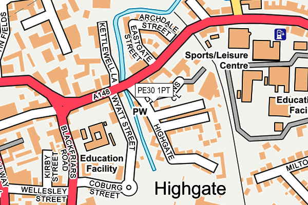 PE30 1PT map - OS OpenMap – Local (Ordnance Survey) PE30 1PT map - OS OpenMap – Local (Ordnance Survey)