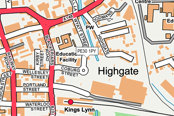 PE30 1PY map - OS OpenMap – Local (Ordnance Survey) PE30 1PY map - OS OpenMap – Local (Ordnance Survey)