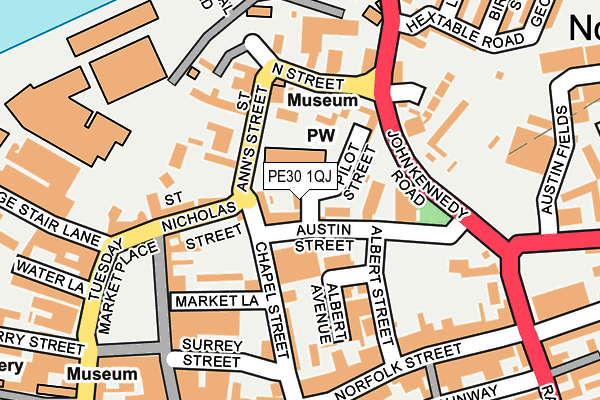 PE30 1QJ map - OS OpenMap – Local (Ordnance Survey) PE30 1QJ map - OS OpenMap – Local (Ordnance Survey)
