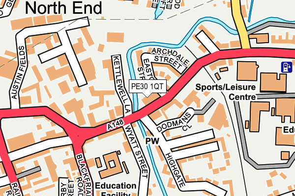 PE30 1QT map - OS OpenMap – Local (Ordnance Survey) PE30 1QT map - OS OpenMap – Local (Ordnance Survey)