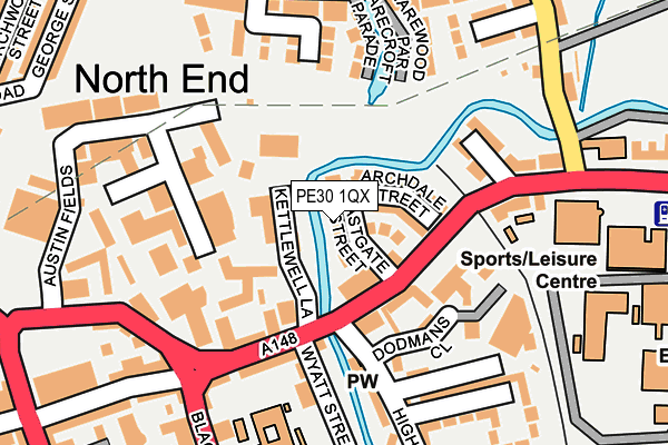 PE30 1QX map - OS OpenMap – Local (Ordnance Survey) PE30 1QX map - OS OpenMap – Local (Ordnance Survey)