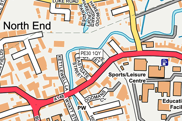 PE30 1QY map - OS OpenMap – Local (Ordnance Survey) PE30 1QY map - OS OpenMap – Local (Ordnance Survey)