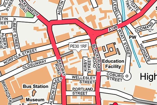 PE30 1RF map - OS OpenMap – Local (Ordnance Survey) PE30 1RF map - OS OpenMap – Local (Ordnance Survey)