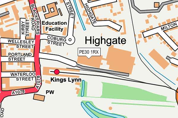 PE30 1RX map - OS OpenMap – Local (Ordnance Survey) PE30 1RX map - OS OpenMap – Local (Ordnance Survey)