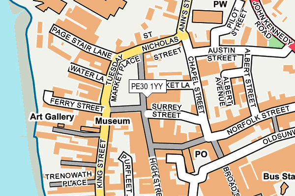 PE30 1YY map - OS OpenMap – Local (Ordnance Survey) PE30 1YY map - OS OpenMap – Local (Ordnance Survey)