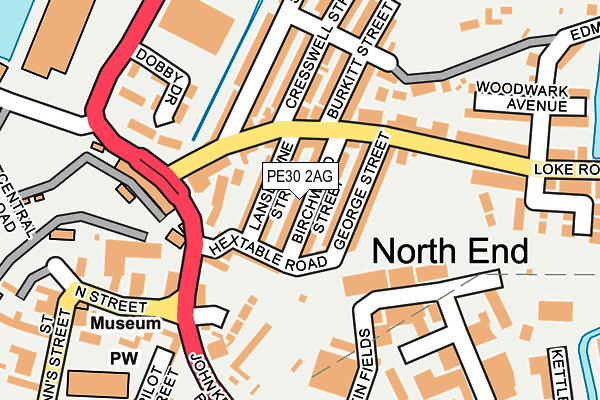 PE30 2AG map - OS OpenMap – Local (Ordnance Survey) PE30 2AG map - OS OpenMap – Local (Ordnance Survey)