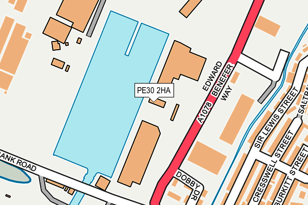 PE30 2HA map - OS OpenMap – Local (Ordnance Survey)