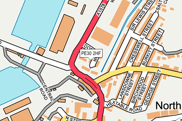 PE30 2HF map - OS OpenMap – Local (Ordnance Survey) PE30 2HF map - OS OpenMap – Local (Ordnance Survey)