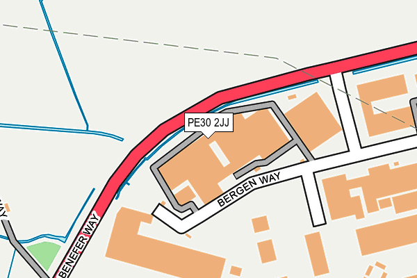 PE30 2JJ map - OS OpenMap – Local (Ordnance Survey) PE30 2JJ map - OS OpenMap – Local (Ordnance Survey)