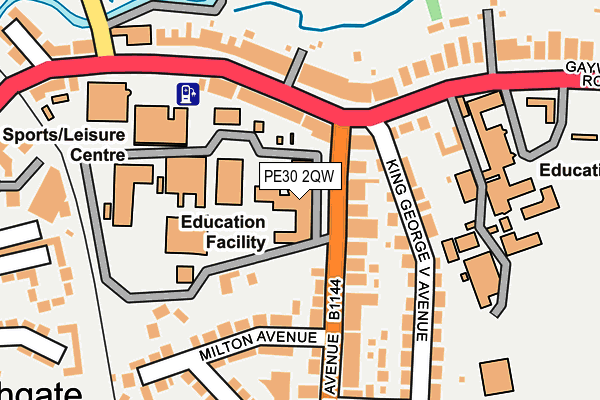 PE30 2QW map - OS OpenMap – Local (Ordnance Survey) PE30 2QW map - OS OpenMap – Local (Ordnance Survey)
