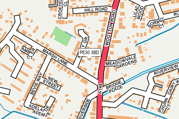 PE30 3BD map - OS OpenMap – Local (Ordnance Survey) PE30 3BD map - OS OpenMap – Local (Ordnance Survey)