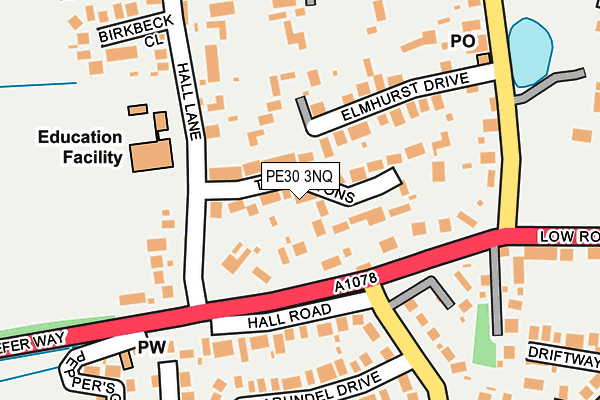 PE30 3NQ map - OS OpenMap – Local (Ordnance Survey) PE30 3NQ map - OS OpenMap – Local (Ordnance Survey)