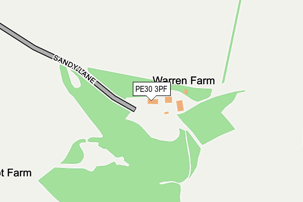 PE30 3PF map - OS OpenMap – Local (Ordnance Survey) PE30 3PF map - OS OpenMap – Local (Ordnance Survey)